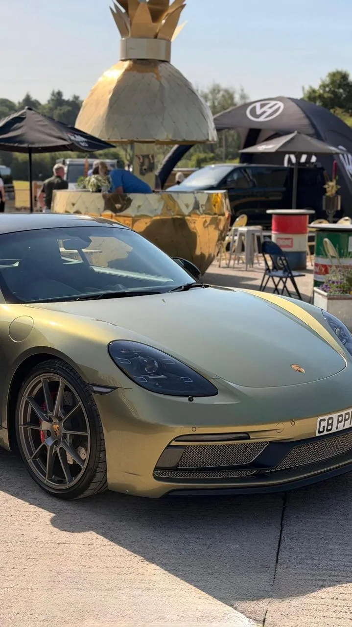 Seconds before impact – Welsh roads, Porsche 718 GTS and a Ferrari 296 GTB.